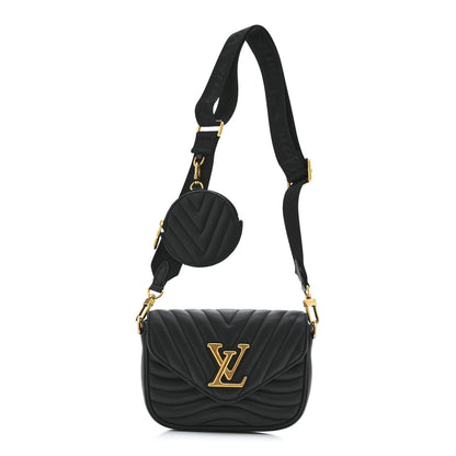 Louis Vuitton Calfskin New Wave Multi Pochette Black 1 of 10