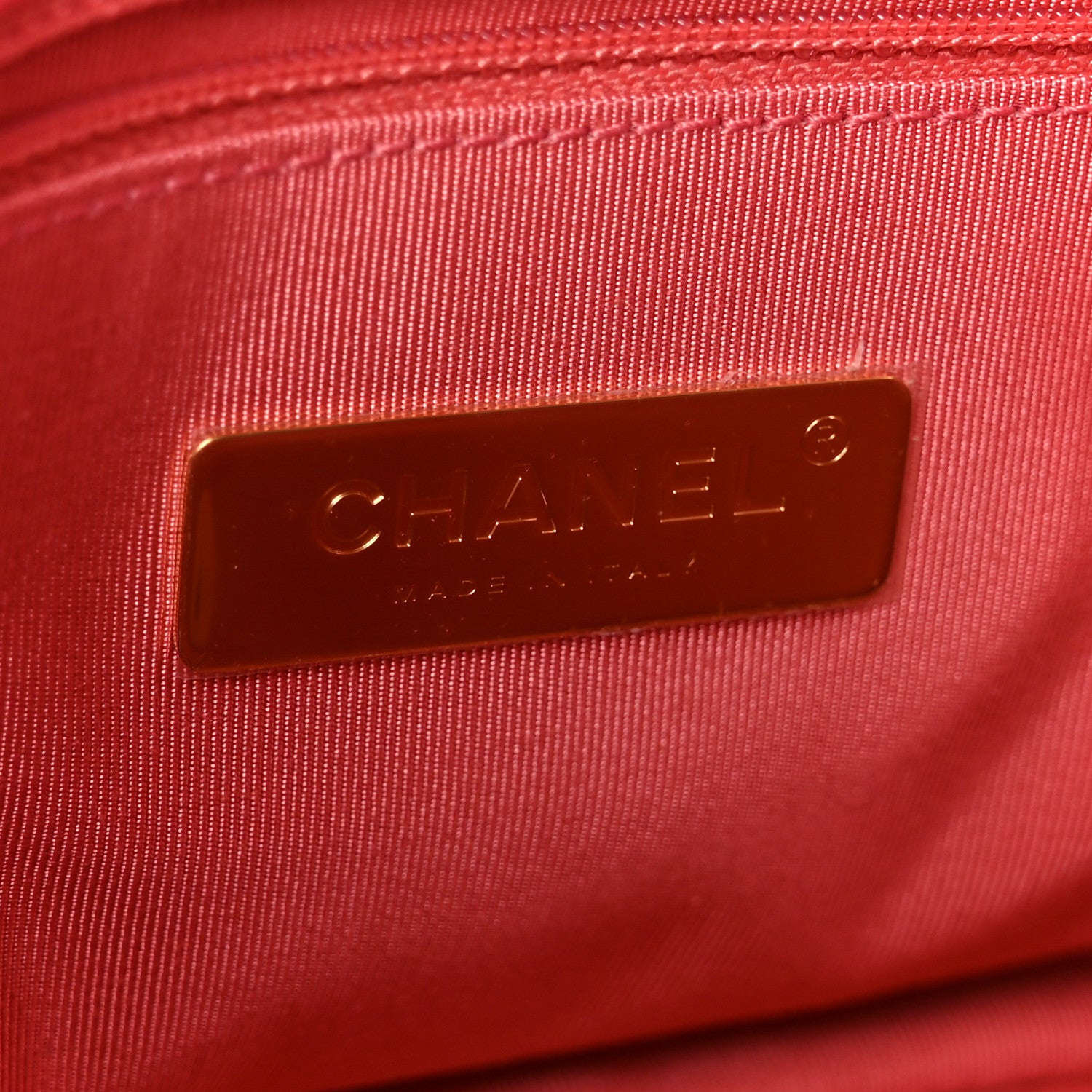 Chanel Sequin Quilted Medium Chanel 19 Flap Coral 6 of 10