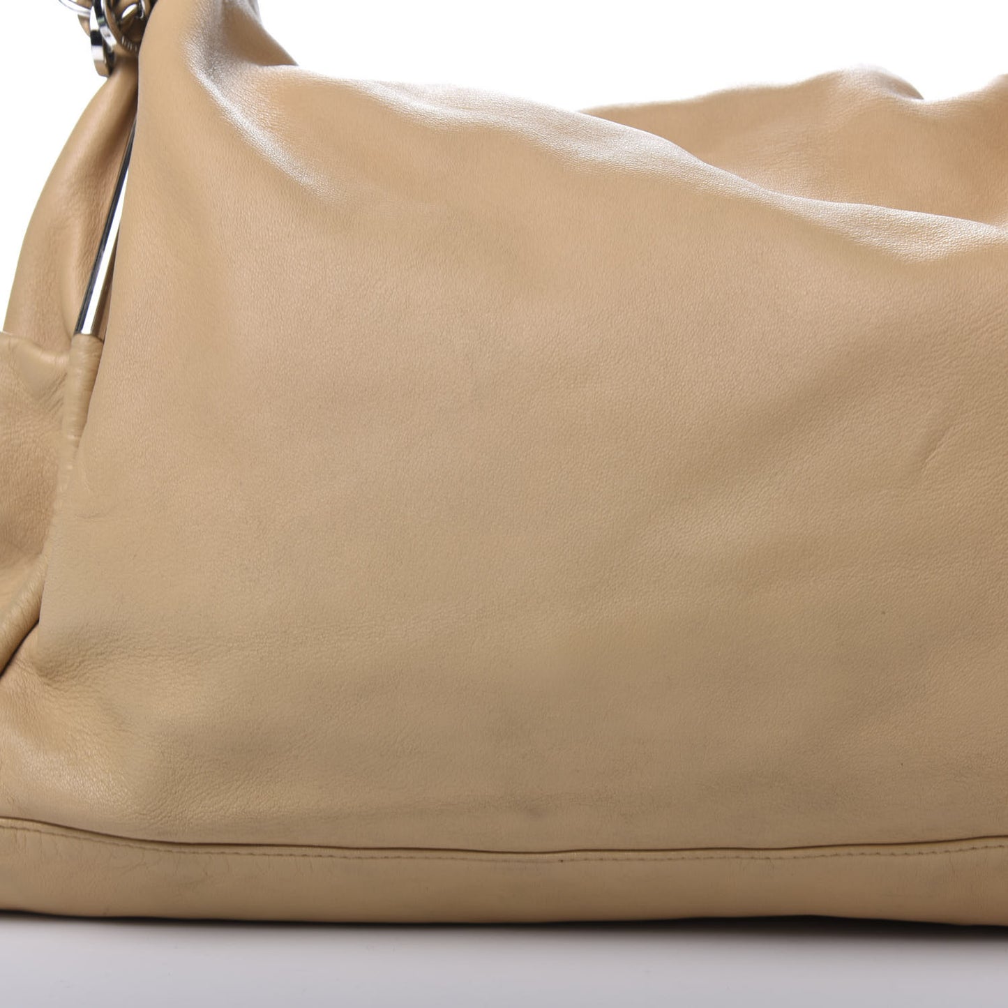 Lambskin Large Ultimate Soft Tote Beige