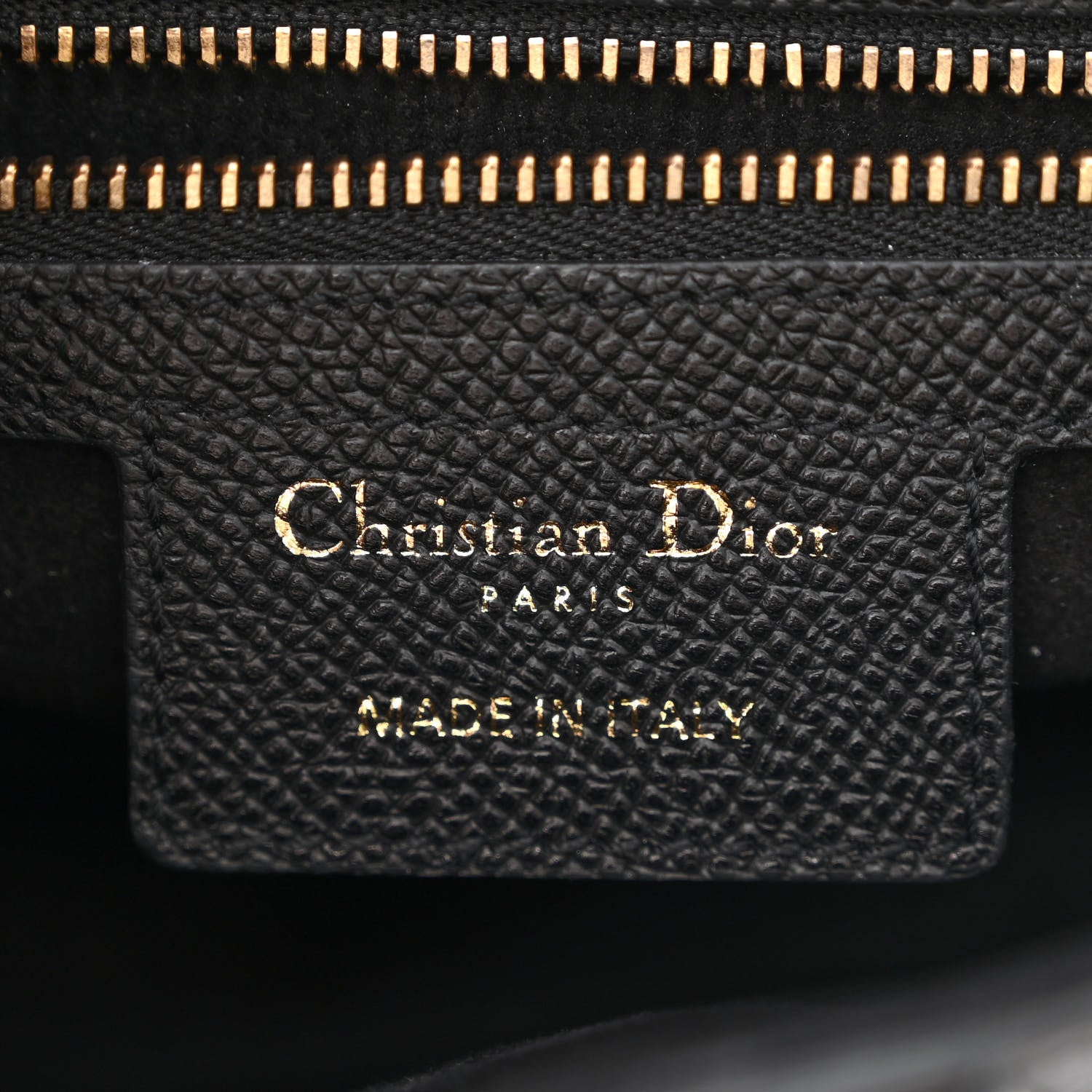 Christian Dior Grained Calfskin Saddle Bag Black 6 of 11