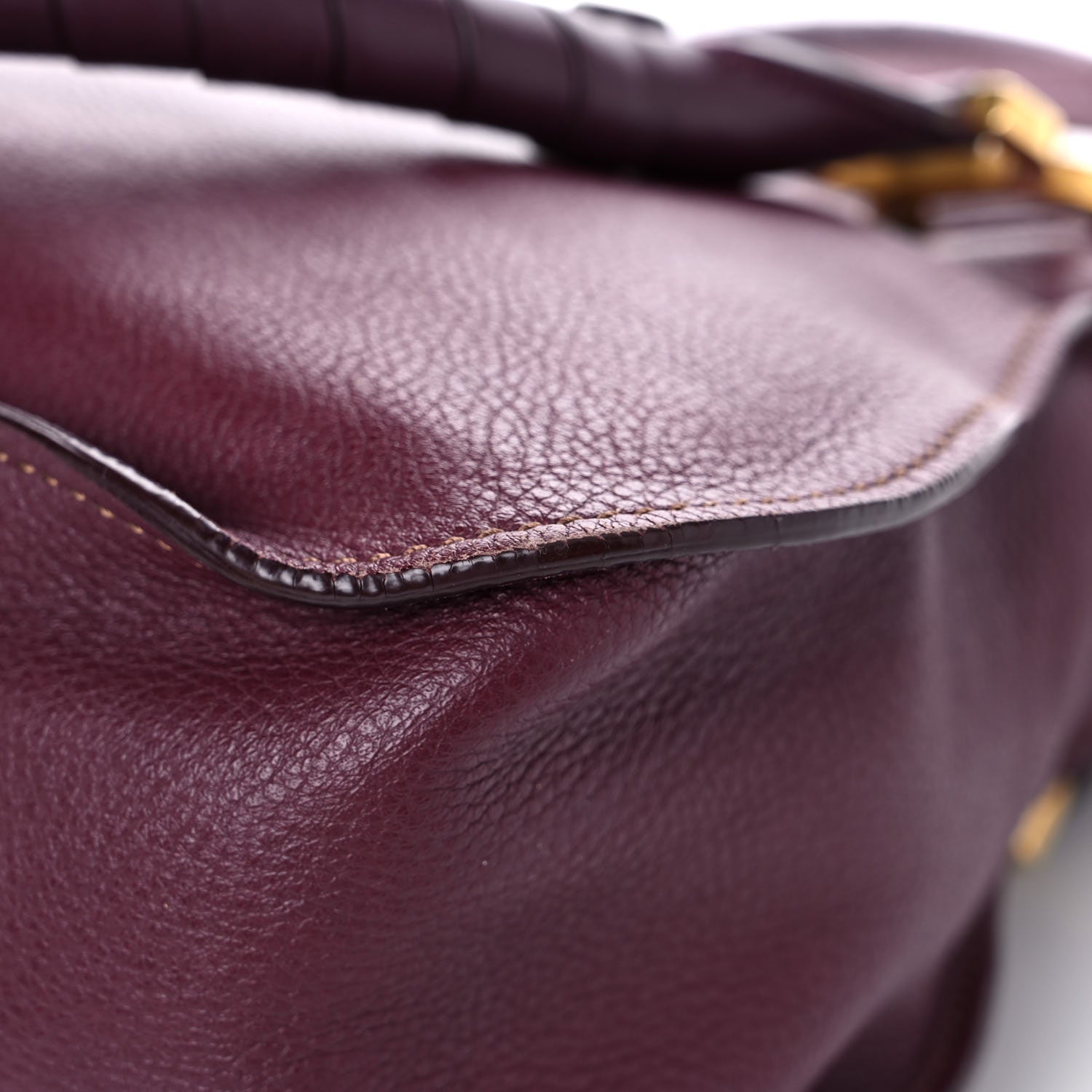 Chloe Calfskin Medium Marcie Satchel Dark Velvet 11 of 21