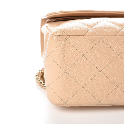 Chanel Caviar Quilted Jumbo Double Flap Beige Clair 9 of 14