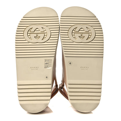 Gucci Malaga Kid Mini Double G Perforated Womens Dad Sandals 40 Skin Rose 5 of 7