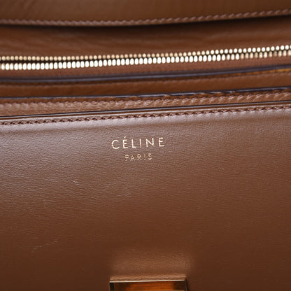 Celine Box Calfskin Medium Classic Box Flap Bag Camel 8 of 9