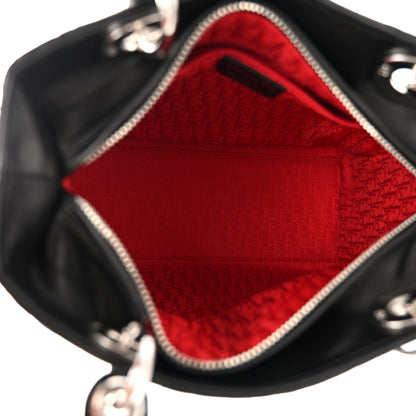 Christian Dior Lambskin Cannage Medium Lady Dior Black 5 of 9