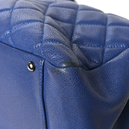 Chanel Caviar Quilted XXL Grand Shopping Tote GST Navy Blue 11 of 13