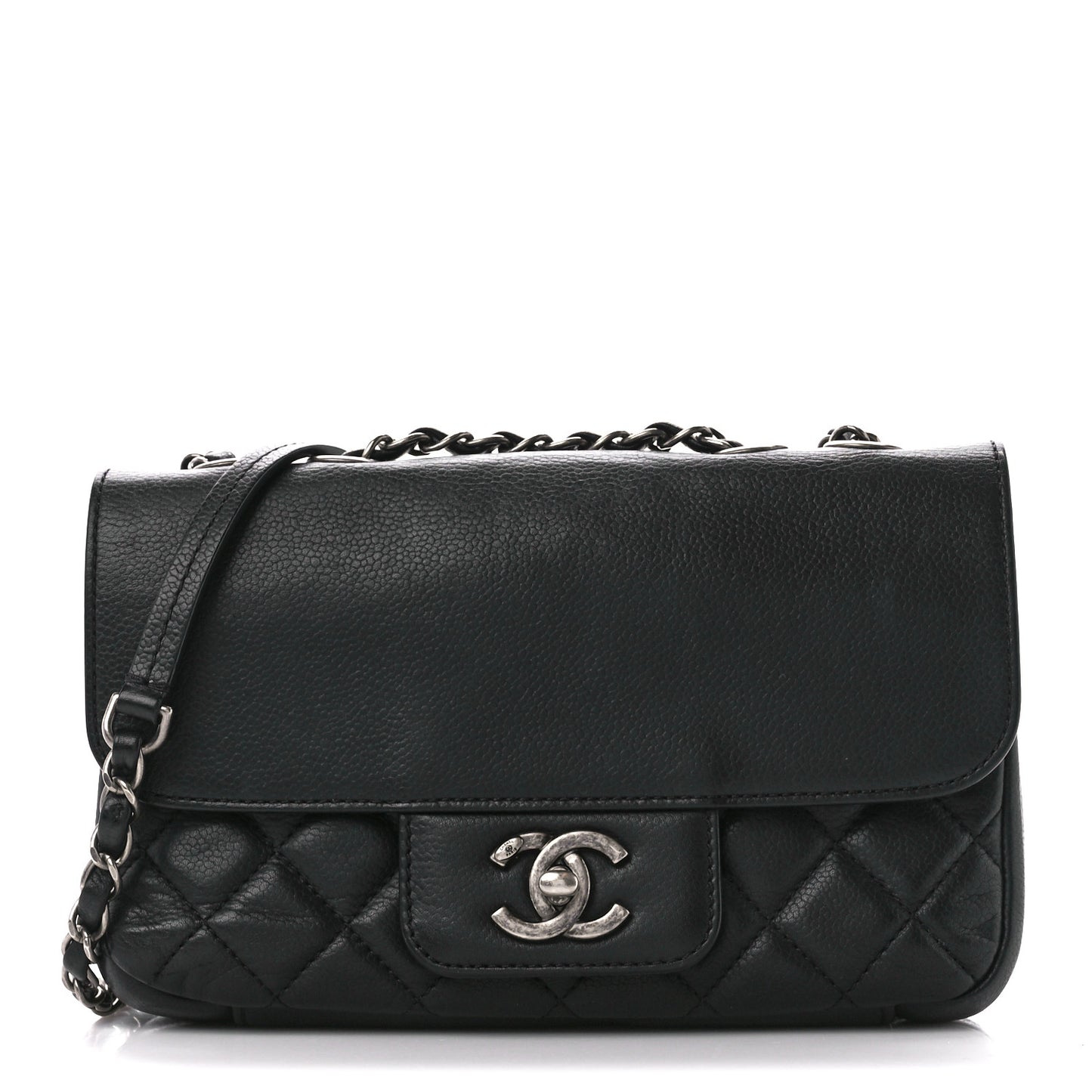 Caviar All About Flap Bag Black