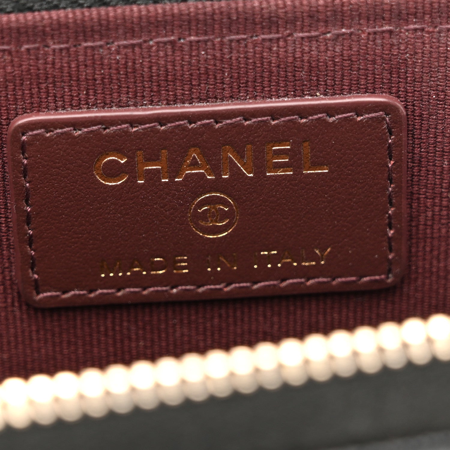 Chanel Caviar Quilted CC Zip Around Card Holder Black 6 of 9