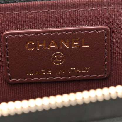 Chanel Caviar Quilted CC Zip Around Card Holder Black 6 of 9