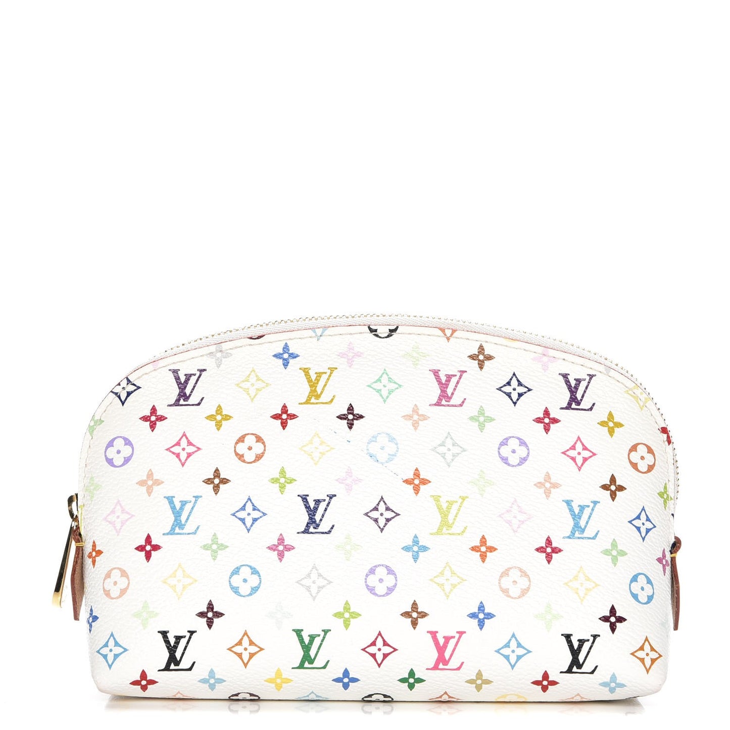 Monogram Multicolor Cosmetic Pouch White Litchi