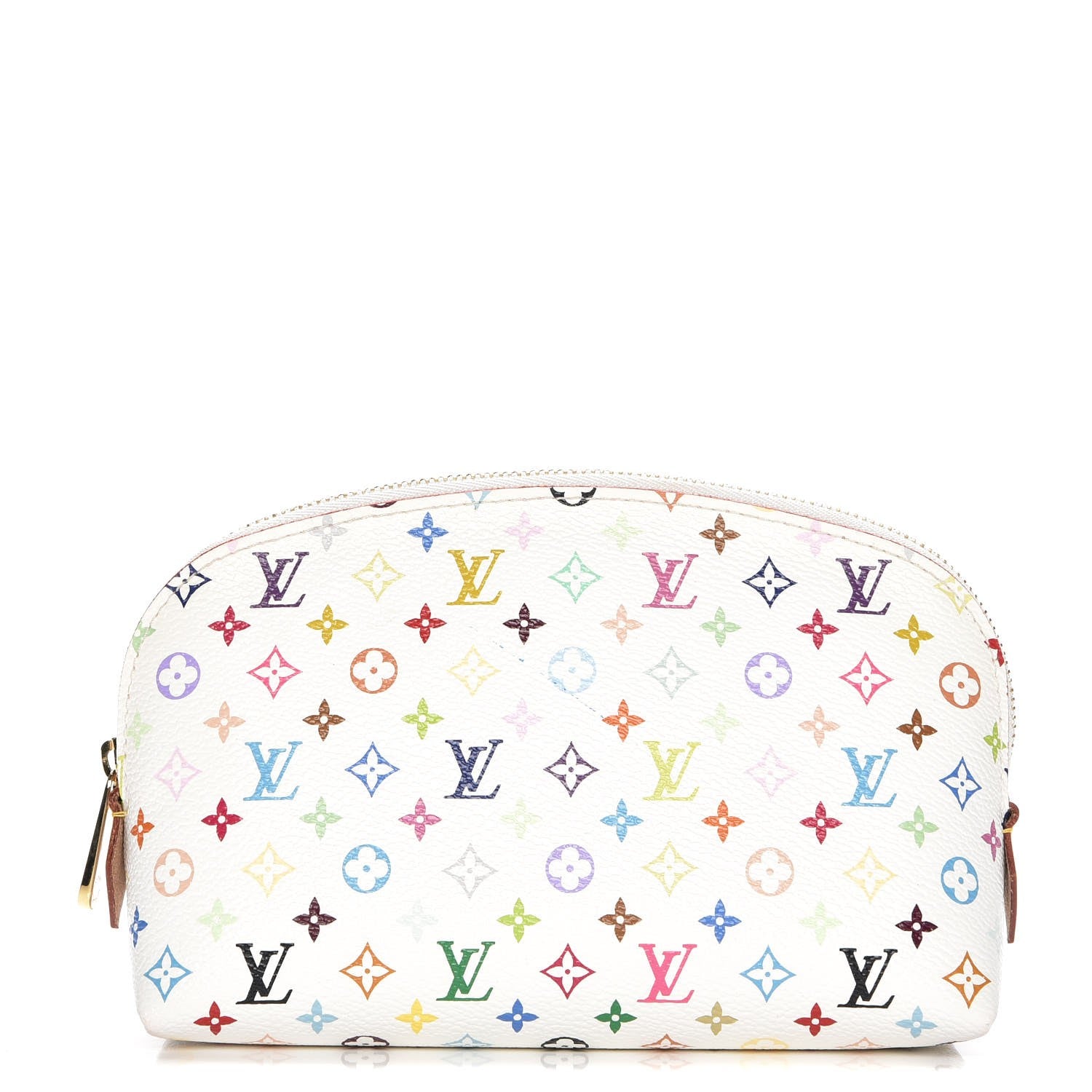 Louis Vuitton Monogram Multicolor Cosmetic Pouch White Litchi 1 of 8