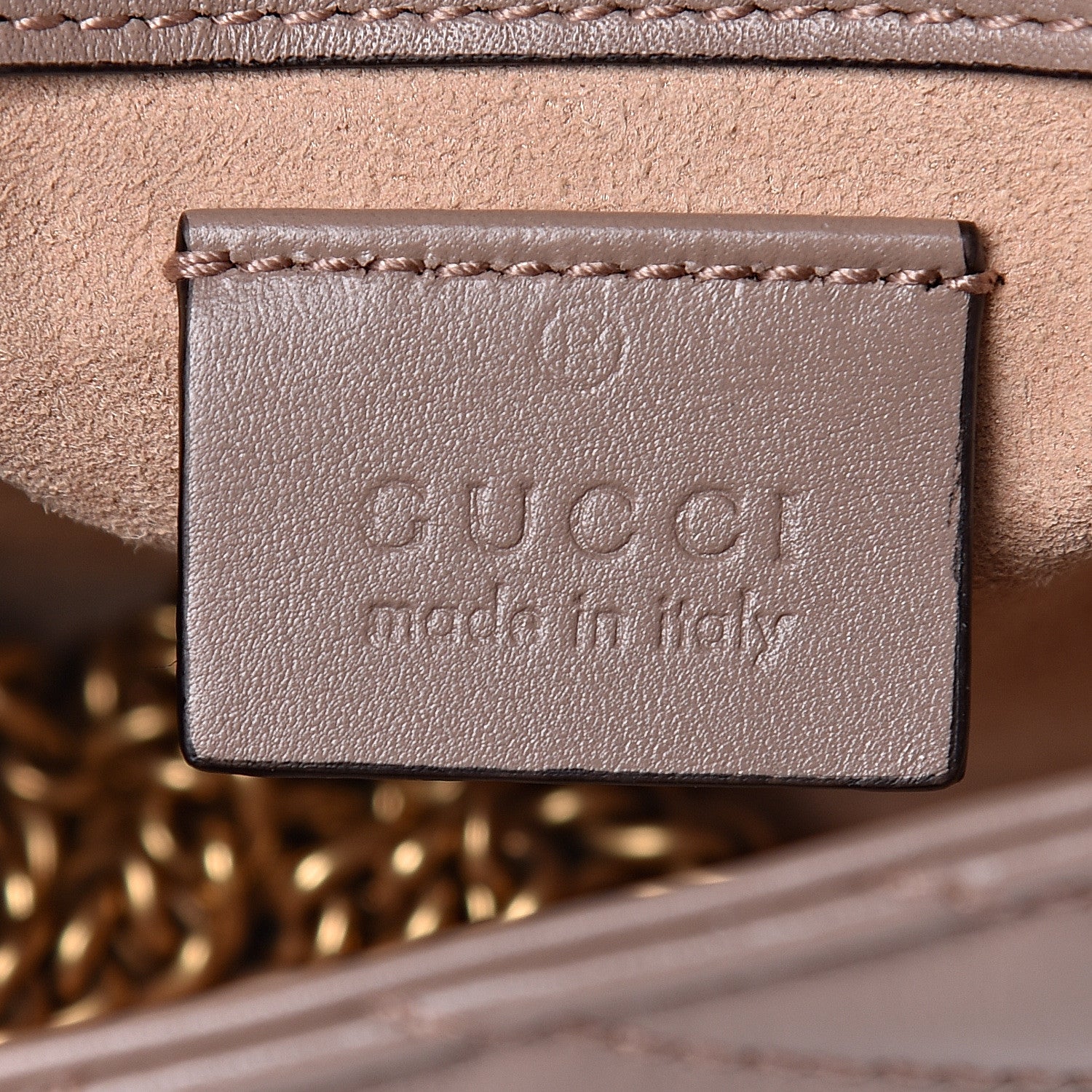 Gucci Calfskin Matelasse Super Mini GG Marmont Shoulder Bag Porcelain Rose 6 of 11