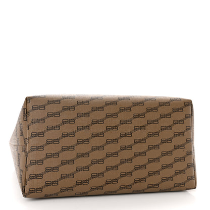 Balenciaga Coated Canvas BB Monogram Large Signature East West Shopper Bag Beige Brown 4 of 13