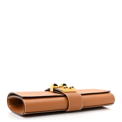 Hermes Vache Natural Medor 29 Clutch 4 of 8