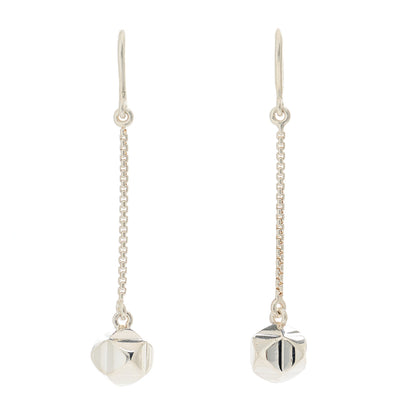 Hermes Sterling Silver Medor Drop Earrings 1 of 4