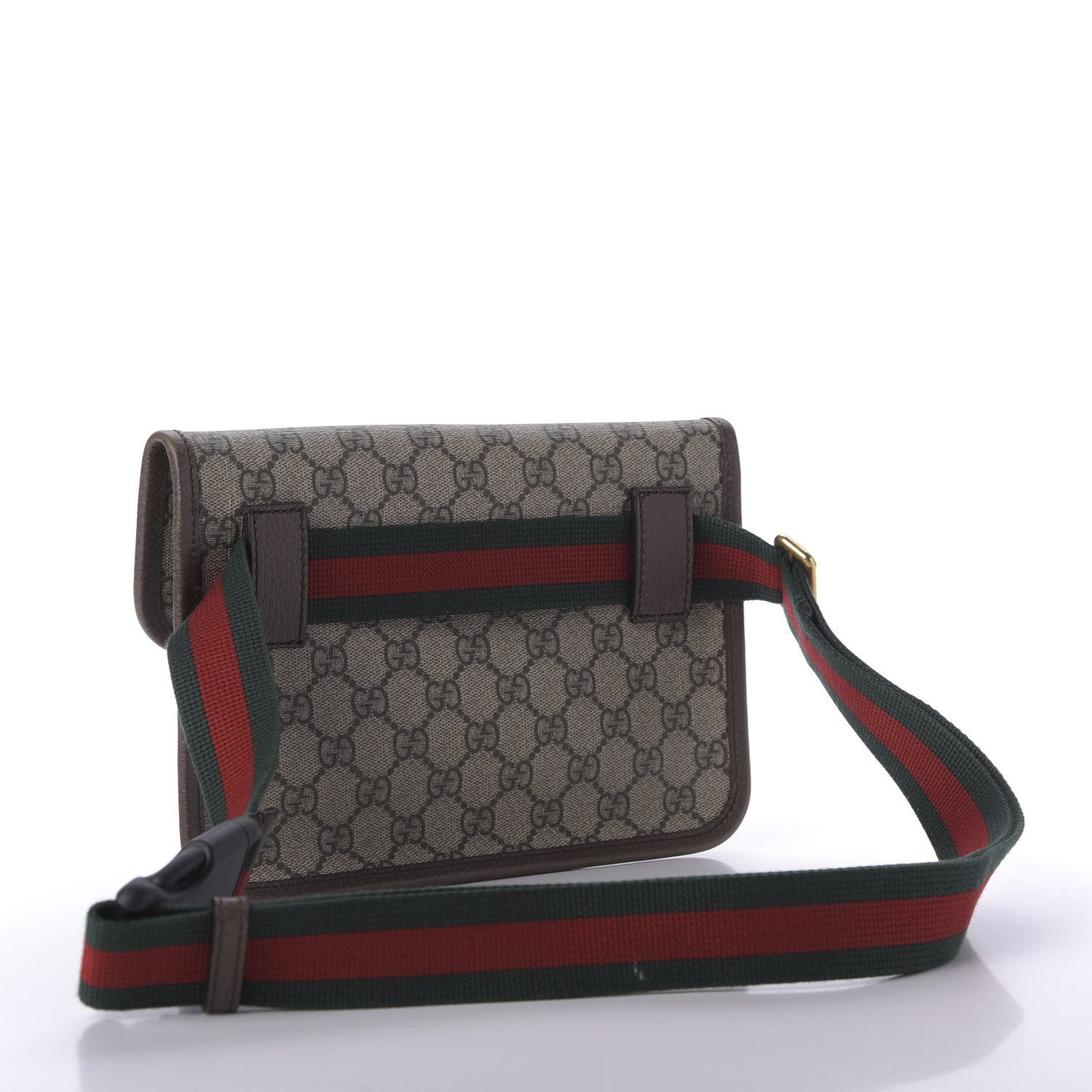 GG Supreme Monogram Neo Vintage Web Belt Bag Brown