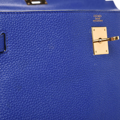 Hermes Togo Kelly Retourne 32 Bleu Electrique 29 of 49