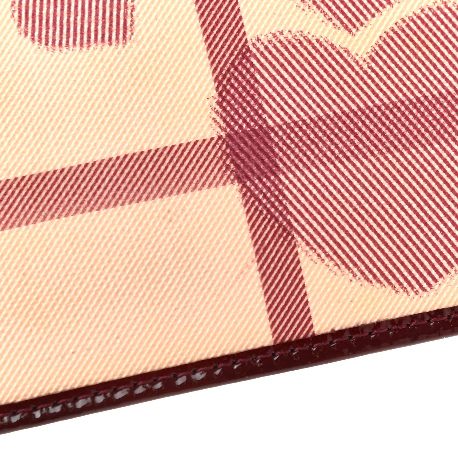 Burberry Nova Check Heart Wristlet Berry Red 9 of 10
