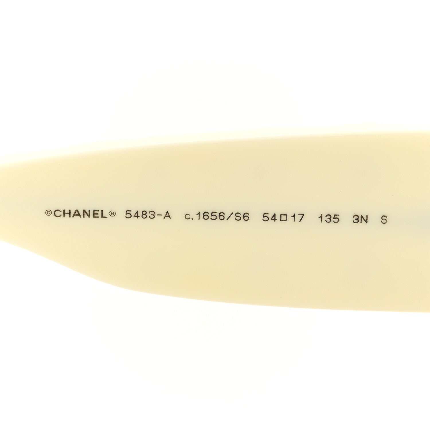 Chanel Acetate Quilted CC Rectangle Sunglasses 5483-A White Black 6 of 8