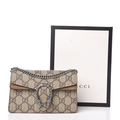 Gucci GG Supreme Monogram Super Mini Dionysus Shoulder Bag Taupe 8 of 8