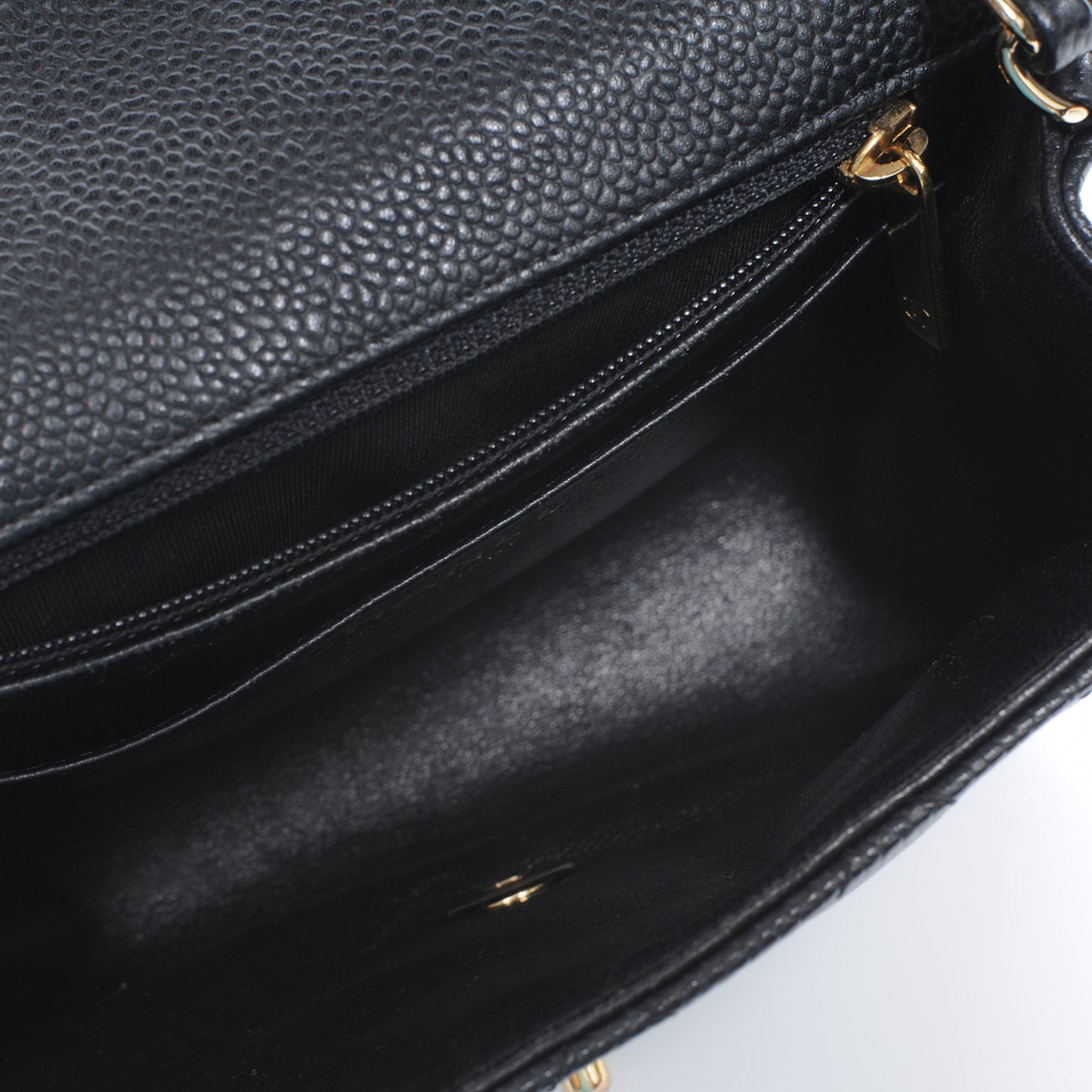 Caviar Quilted Mini Flap Bag Black