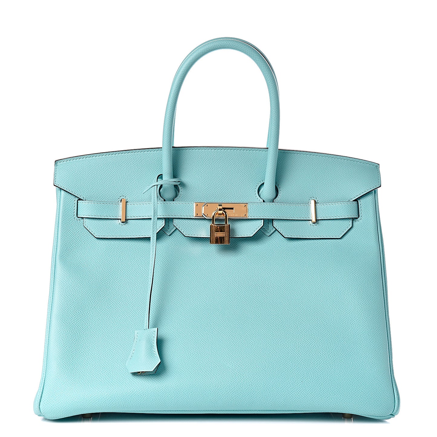 Epsom Birkin 35 Bleu Atoll