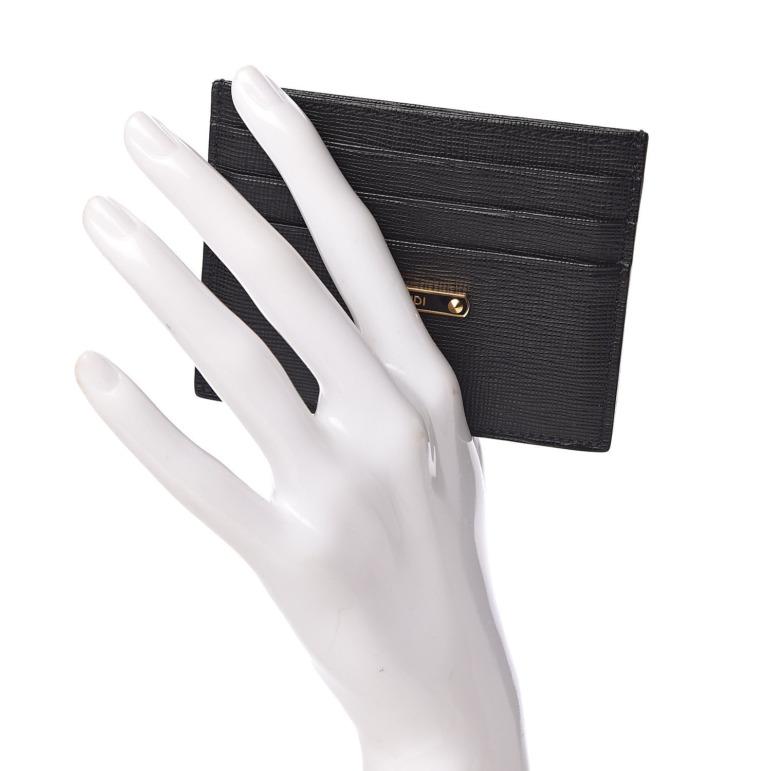 Fendi Vitello Elite Card Holder Black 2 of 7