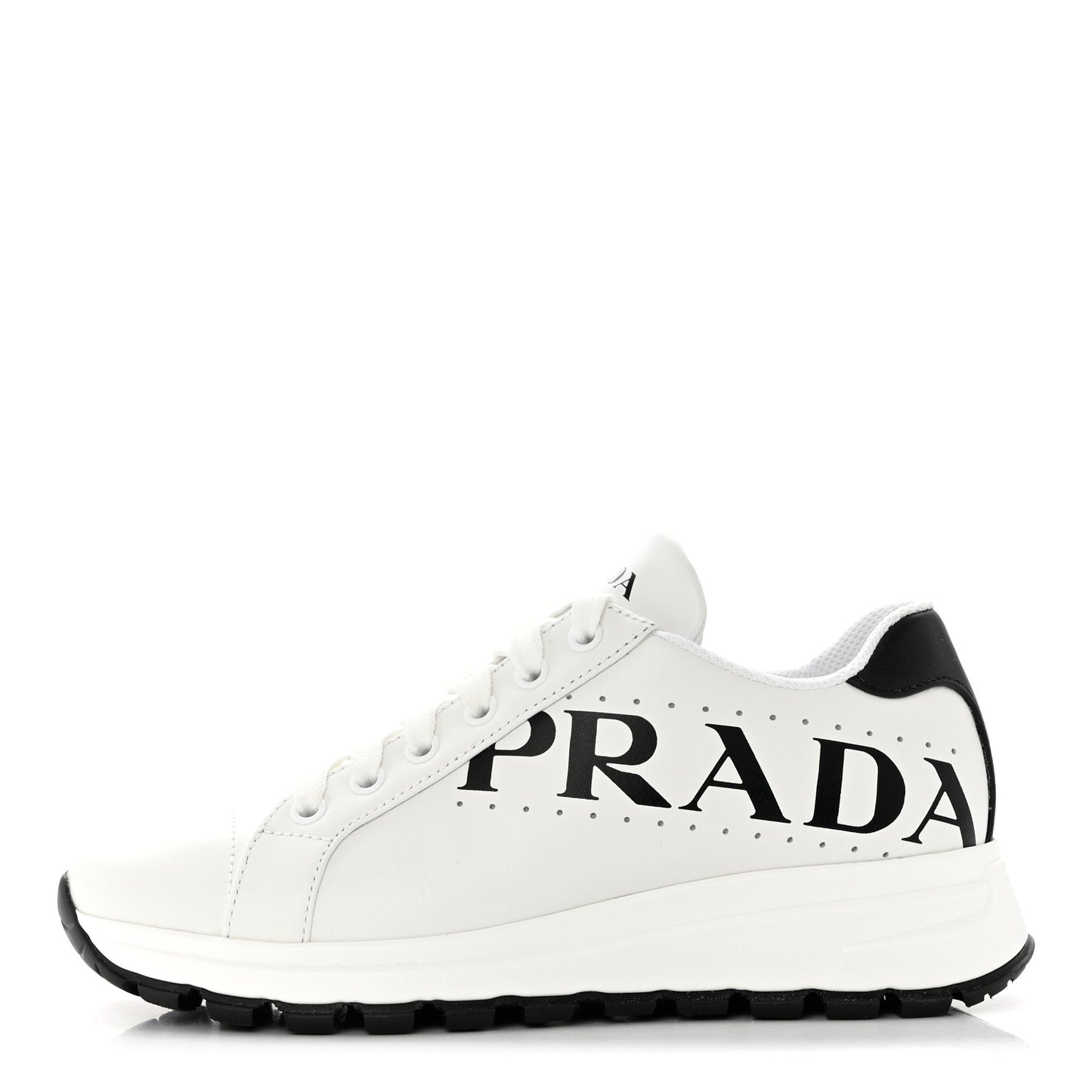 Nylon Gabardine Logo Sneakers 36.5 White