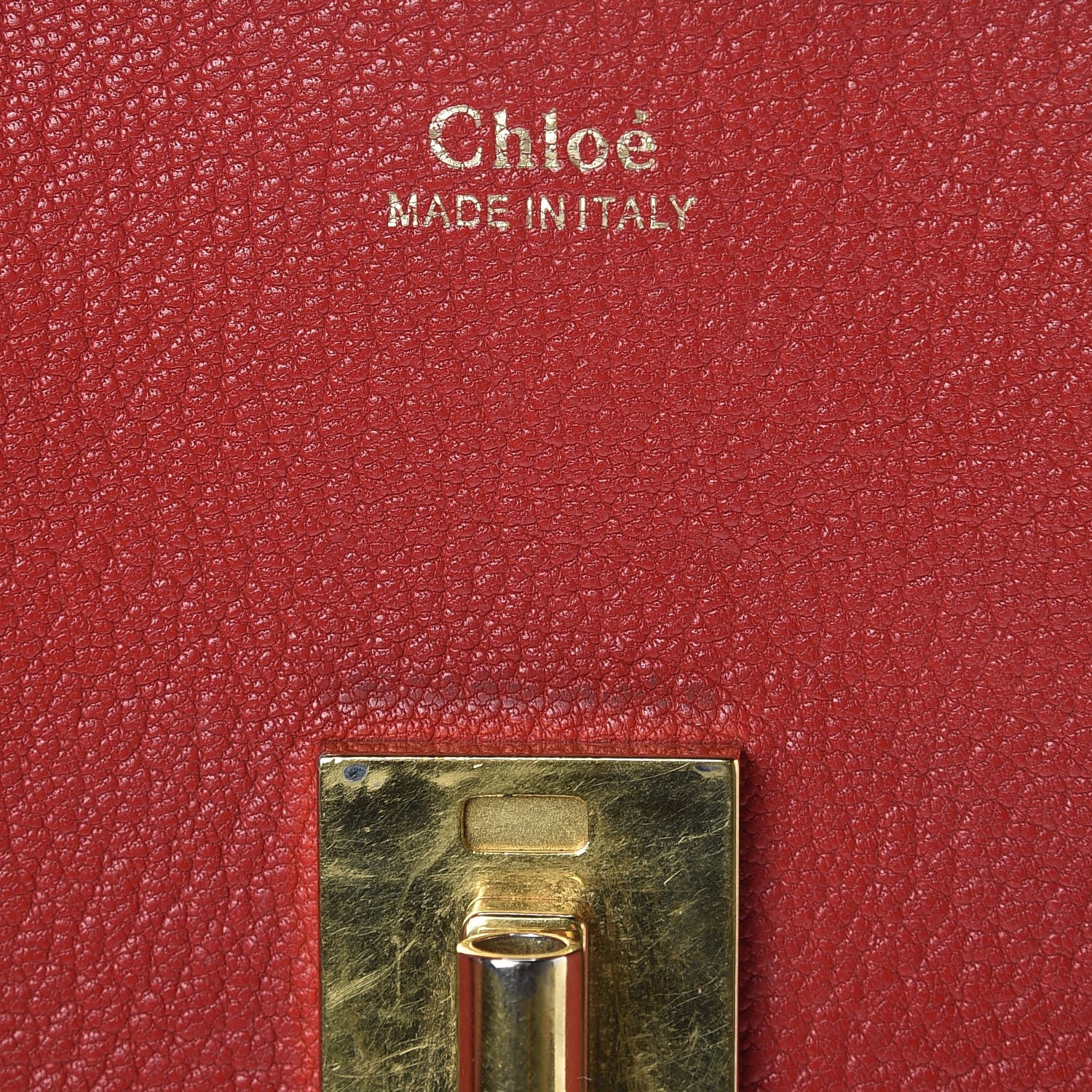 Chloe Grained Lambskin Mini Drew Shoulder Bag Plaid Red 6 of 19