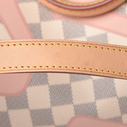 Louis Vuitton Damier Azur Tahitienne Speedy Bandouliere 30 Rose Ballerine 14 of 20