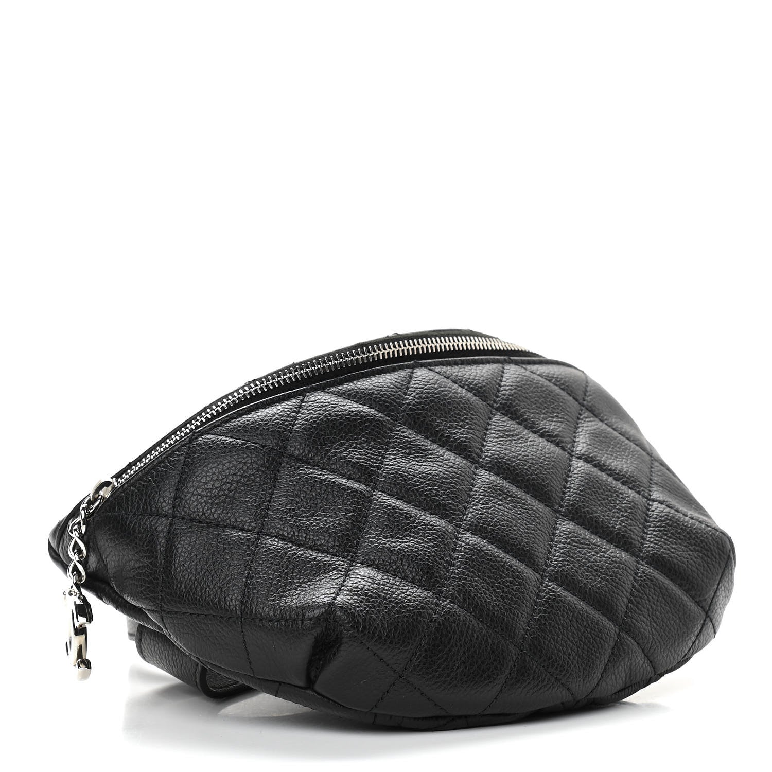 Chanel Grained Calfskin Quilted Waist Belt Bag Black 4 of 10