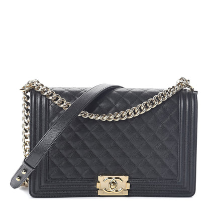 Chanel Caviar Quilted New Medium Boy Flap Black 1 of 12