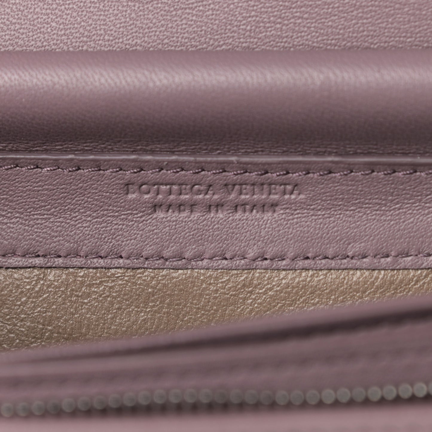 Nappa Intrecciato Continental Wallet on Chain Violet