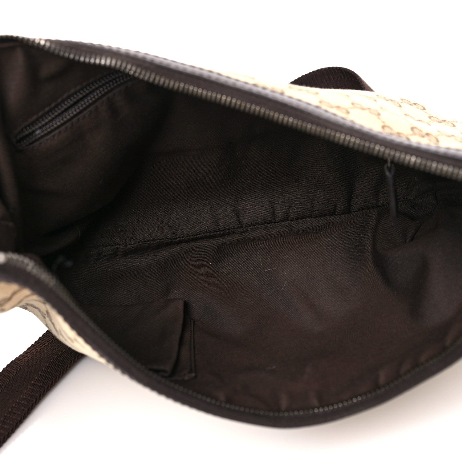 Gucci Monogram Medium Half Moon Hobo Dark Brown 4 of 8