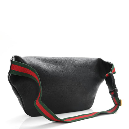 Gucci Grained Calfskin Logo Belt Bag Black 3 of 10