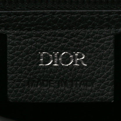 Christian Dior Grained Calfskin Saddle Tote Black 8 of 13