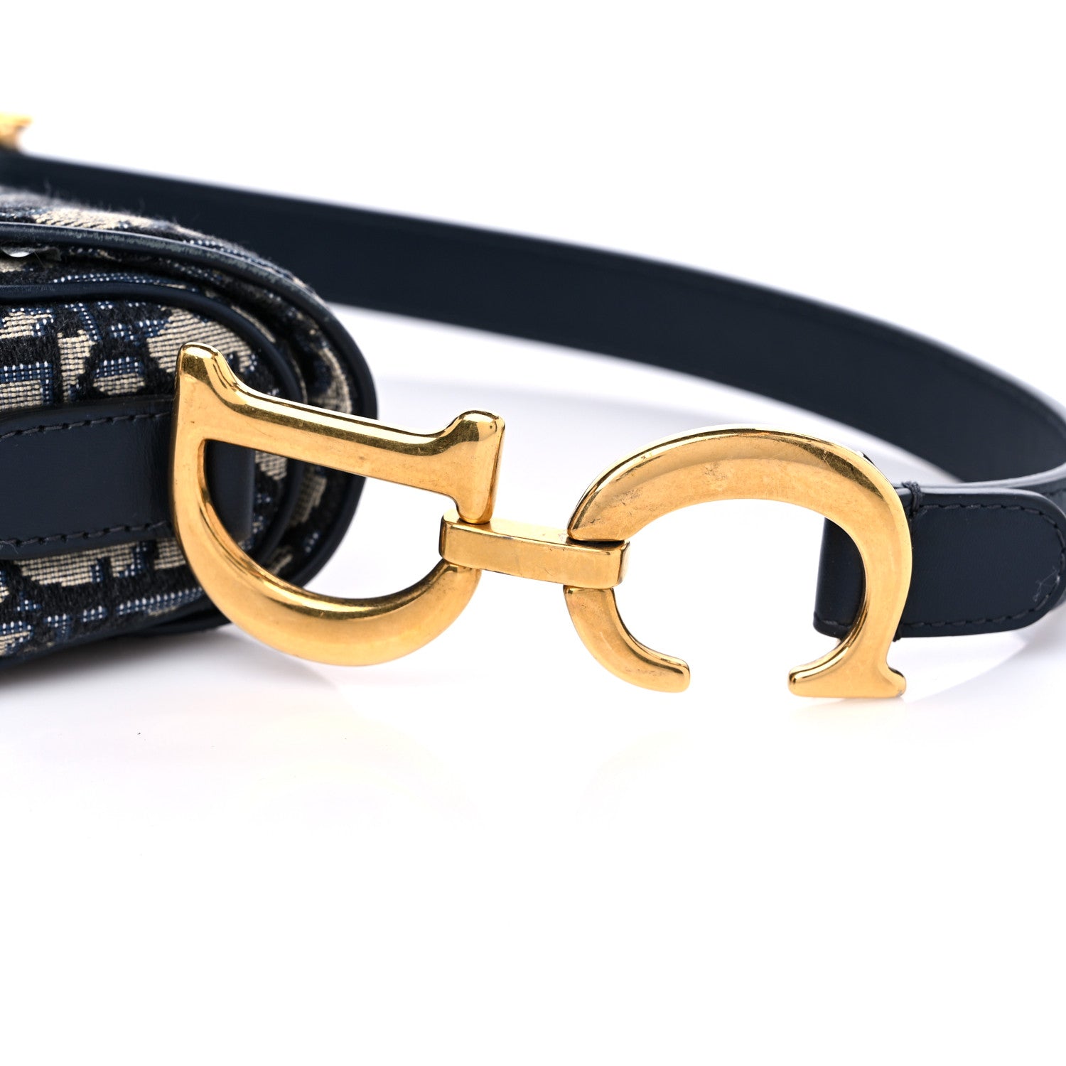 Christian Dior Oblique Saddle Bag Blue 10 of 10