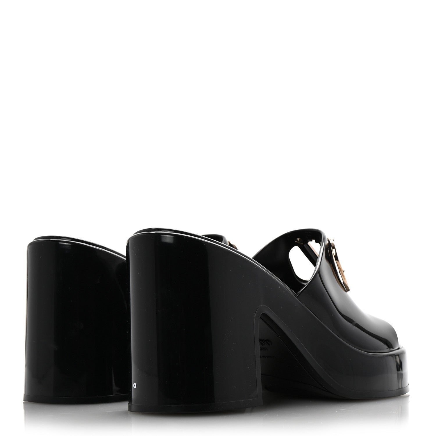 Valentino Garavani Rubber VLogo PM Platform Slide Sandals 39 Black 5 of 13