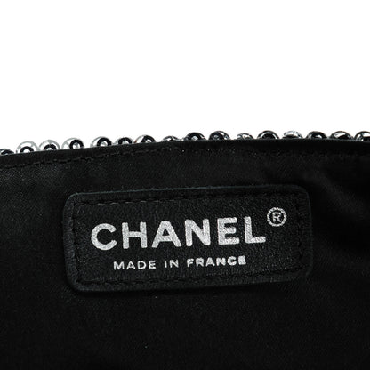 Chanel Sequin East West Flap Dark Silver 6 of 7