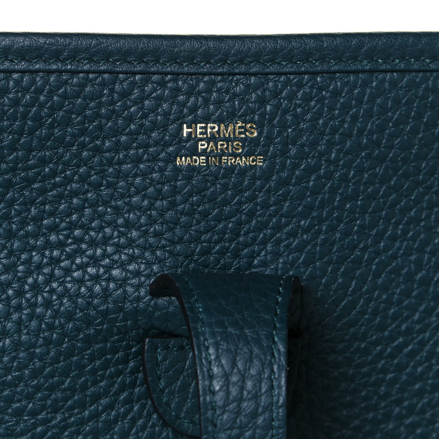 Hermes Taurillon Clemence Evelyne III PM Vert Cypress 5 of 11