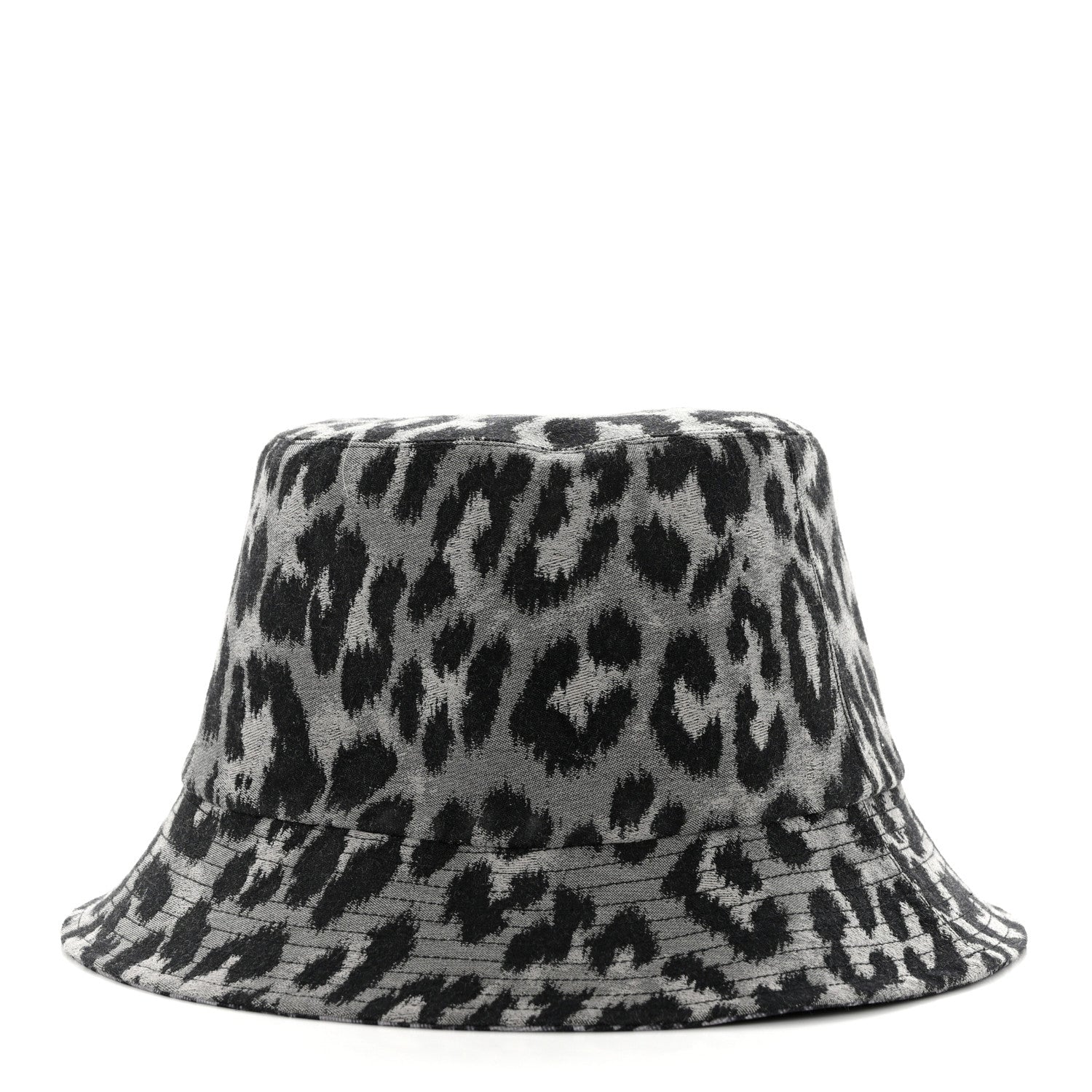 Christian Dior Oblique Reversible Leopard Bucket Hat 56 Grey 5 of 14