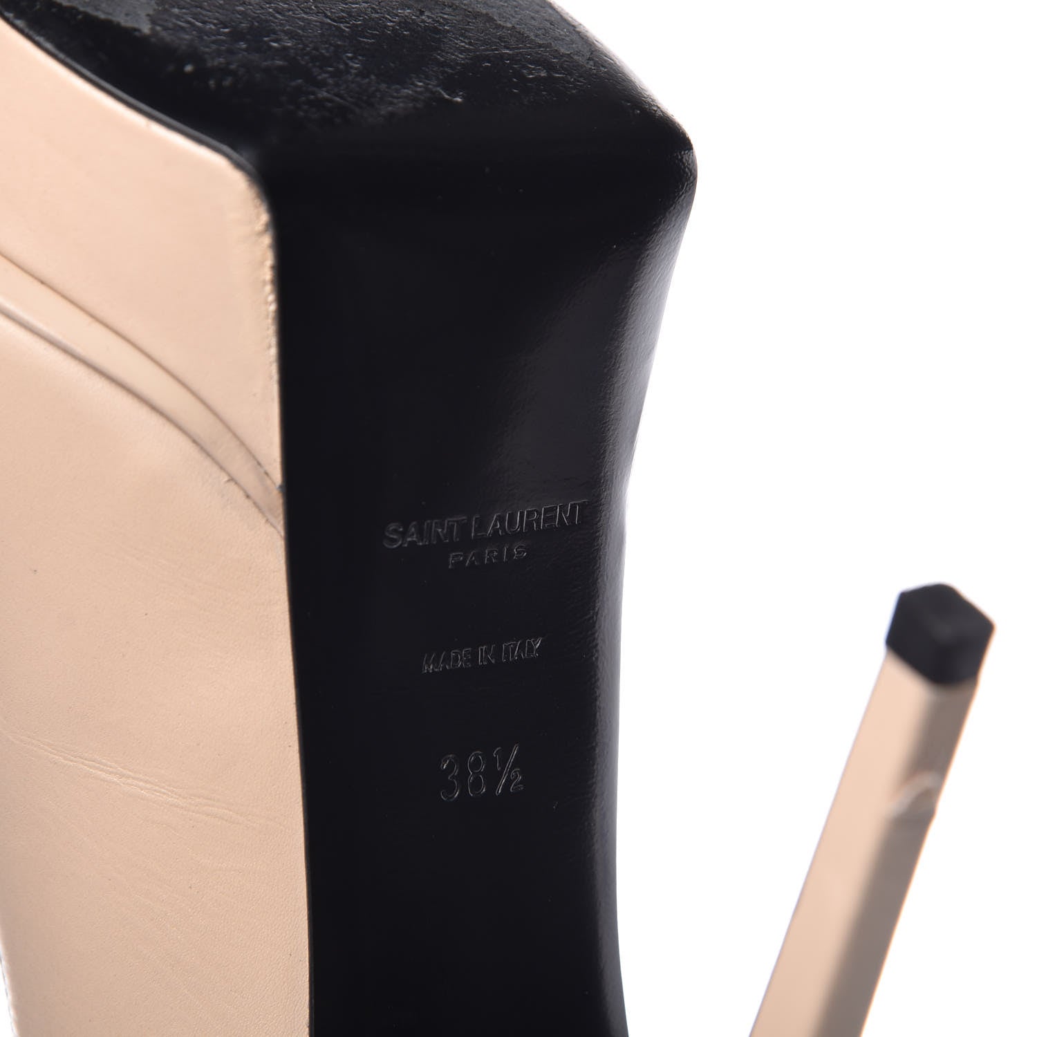 Saint Laurent Cap Toe Janis 105 Platform Pumps Powder 38.5 8 of 18