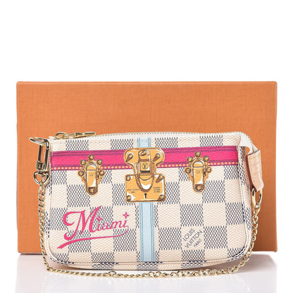 Louis Vuitton Damier Azur Summer Trunks Miami Mini Pochette Accessories 8 of 8