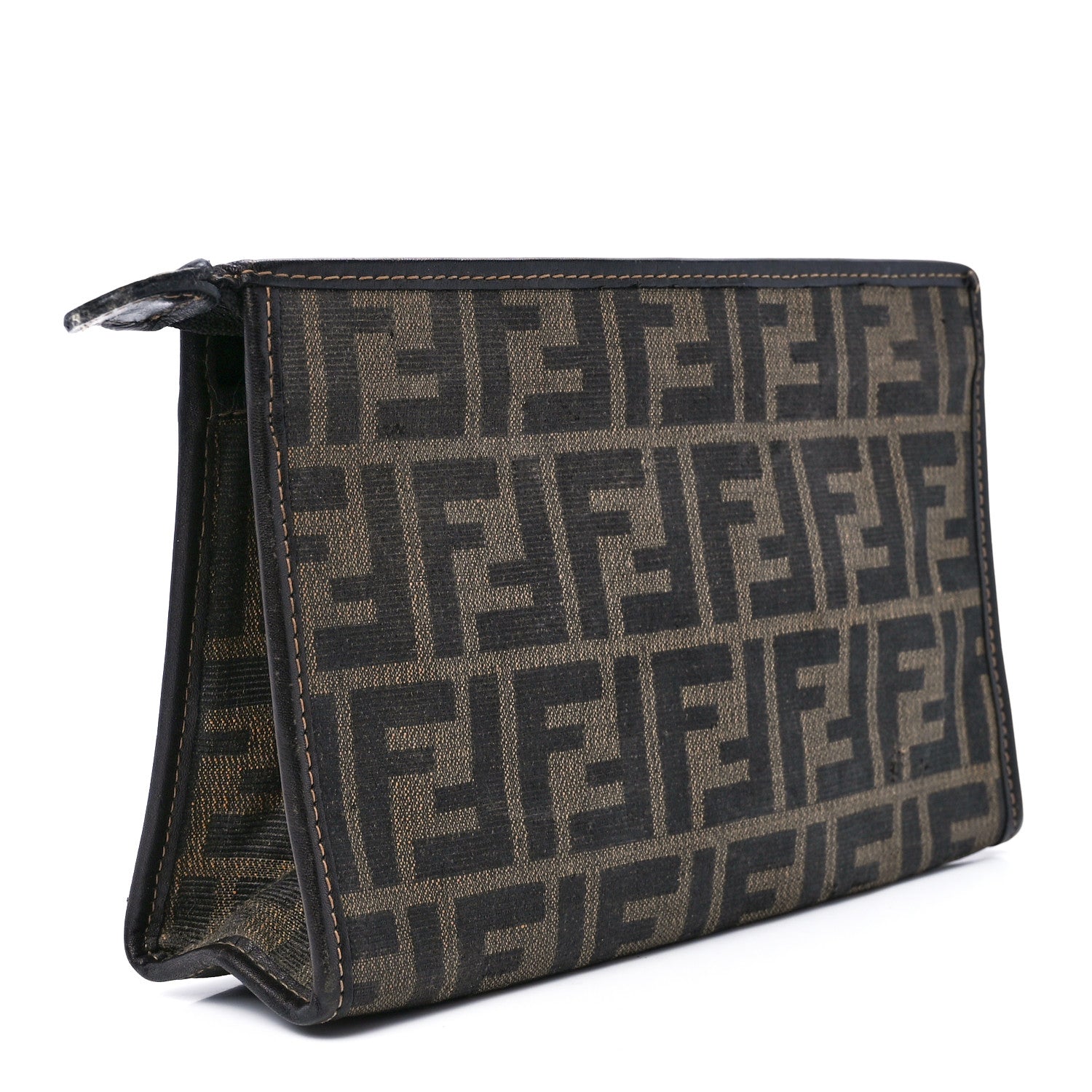 Fendi Zucca Zip Pouch Tobacco 3 of 14