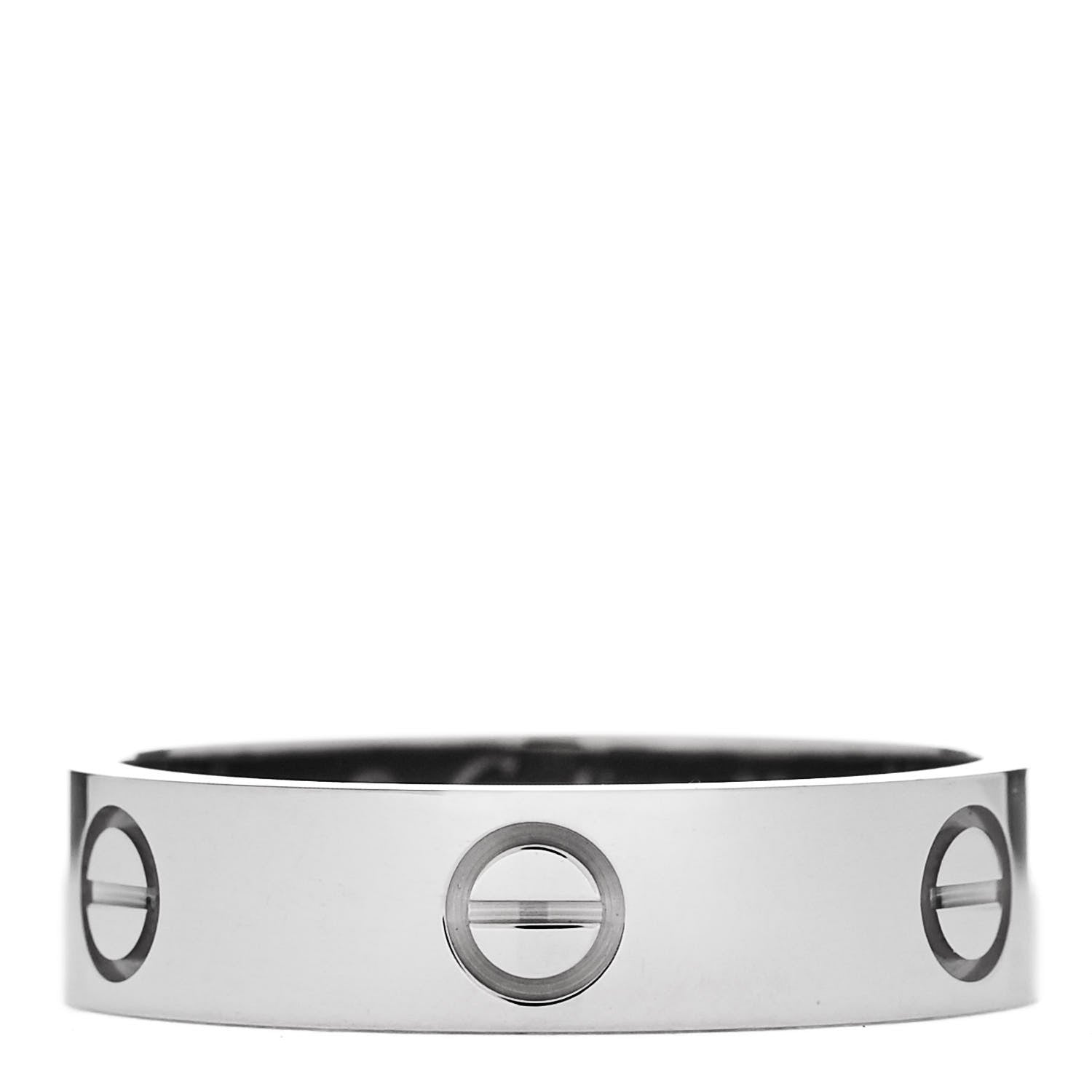 Cartier 18K White Gold 5.5mm LOVE Ring 62 10 1 of 5