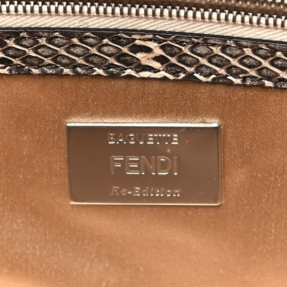 Fendi Re-Edition Elaphe Fabric Jacquard FF 1974 Embroidered Baguette Multicolor 6 of 10