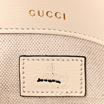 Gucci Azalea Calfskin Mini Crystal Horsebit 1955 Shoulder Bag Mystic White 6 of 10