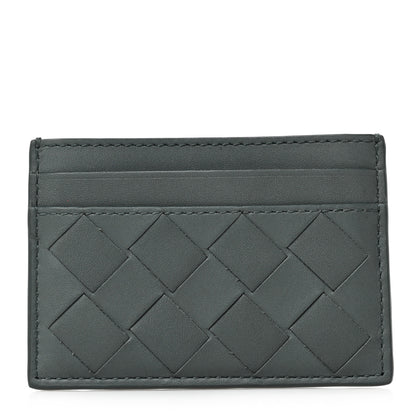 Bottega Veneta Calfskin Intrecciato Credit Card Case Aloe 1 of 6