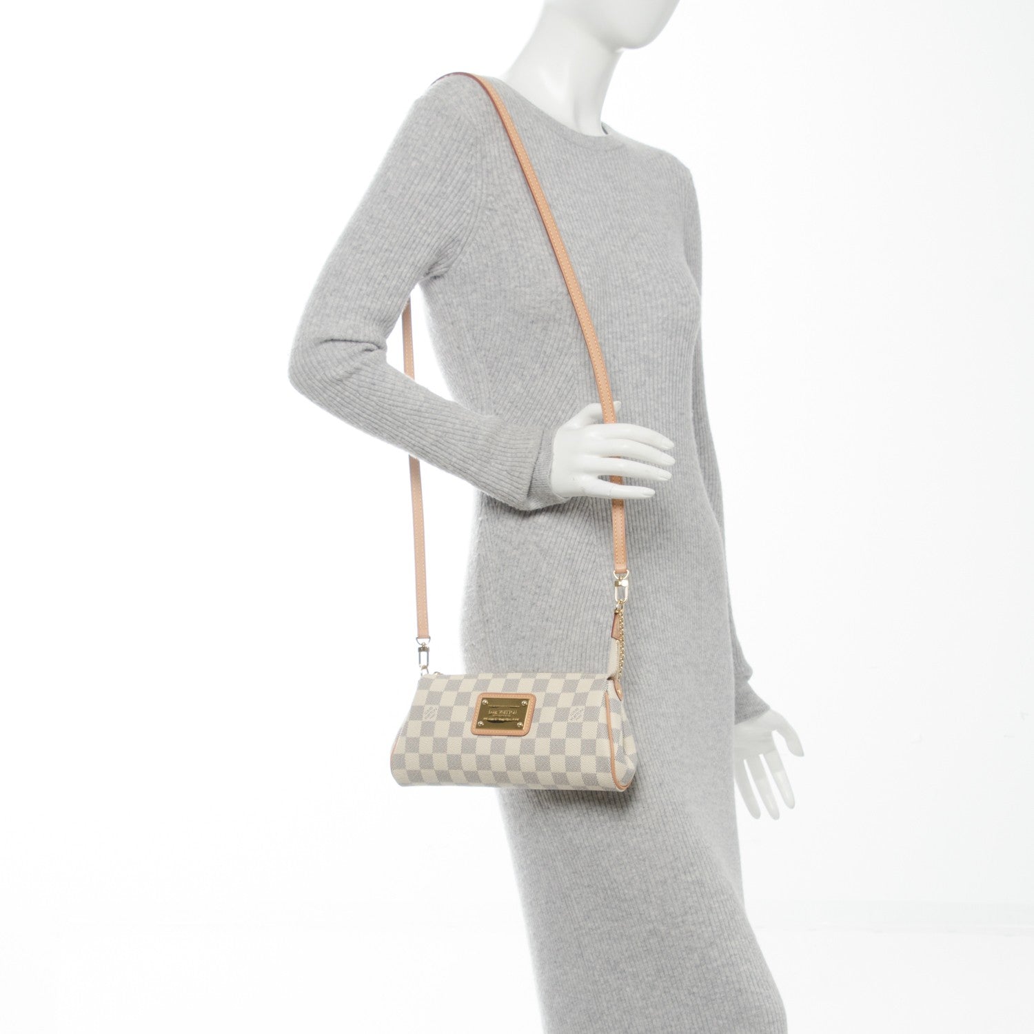 Louis Vuitton Damier Azur Eva Clutch 2 of 8