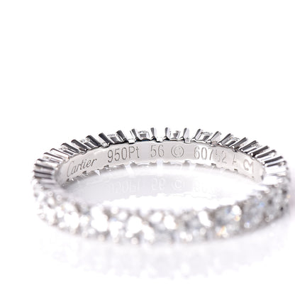 Cartier Platinum Diamond 1.58ct Eternity Ring 56 7.5 5 of 7